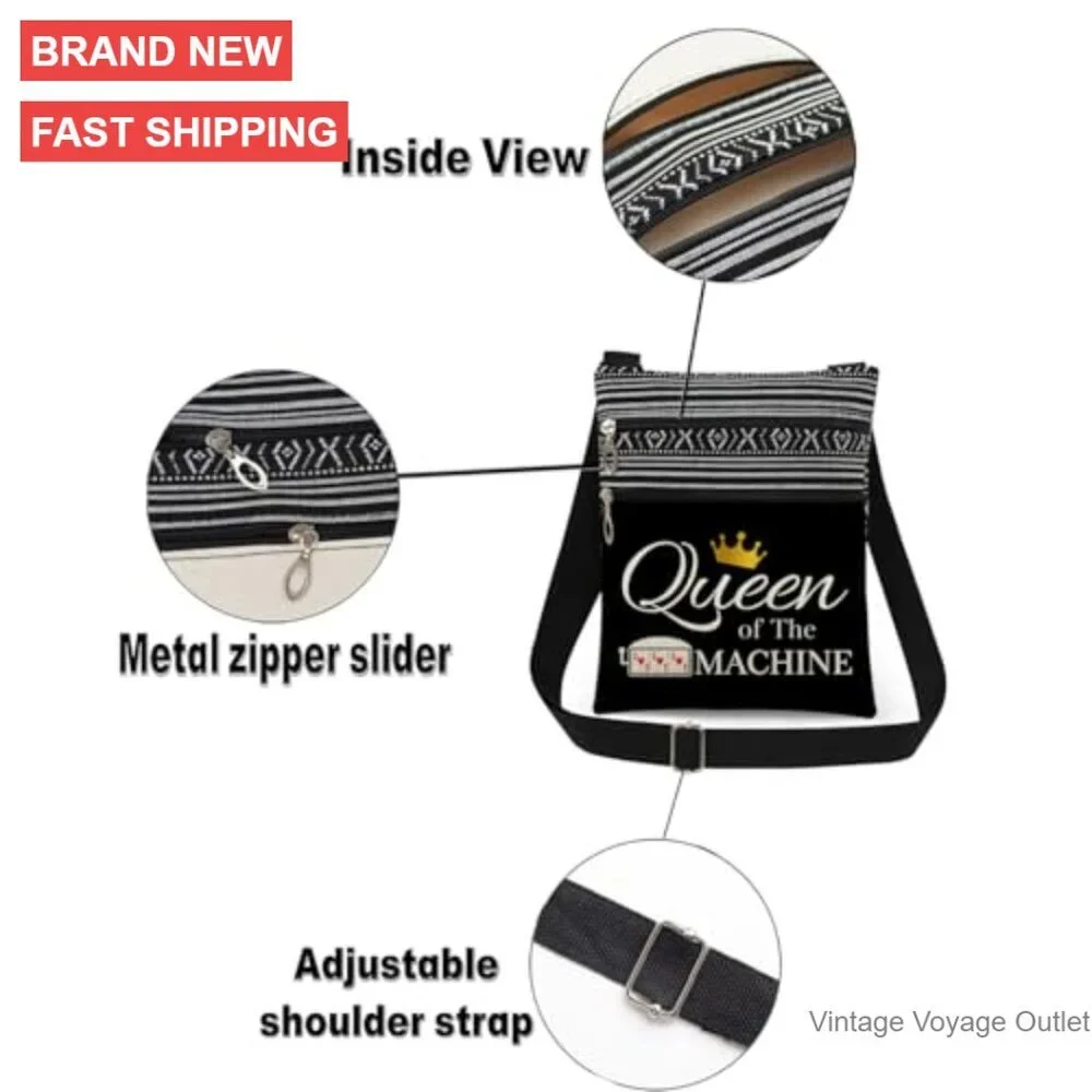 Adjustable Strap Crossbody Bag with Dual Compartments for Daily Essentials